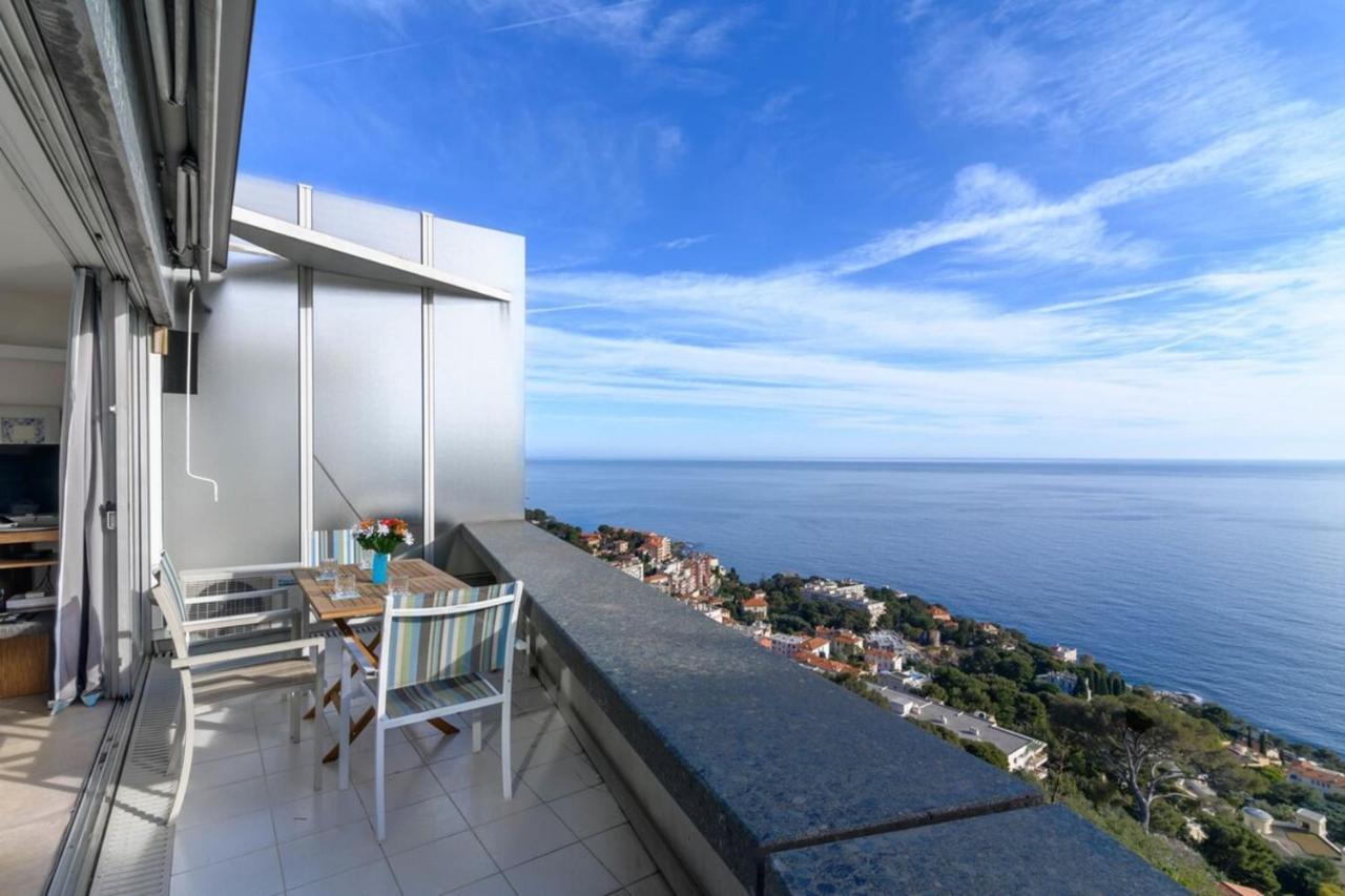 Air-Conditioned Apartment With Sea View Furnished Terrace & Parking Cap-d'Ail Extérieur photo
