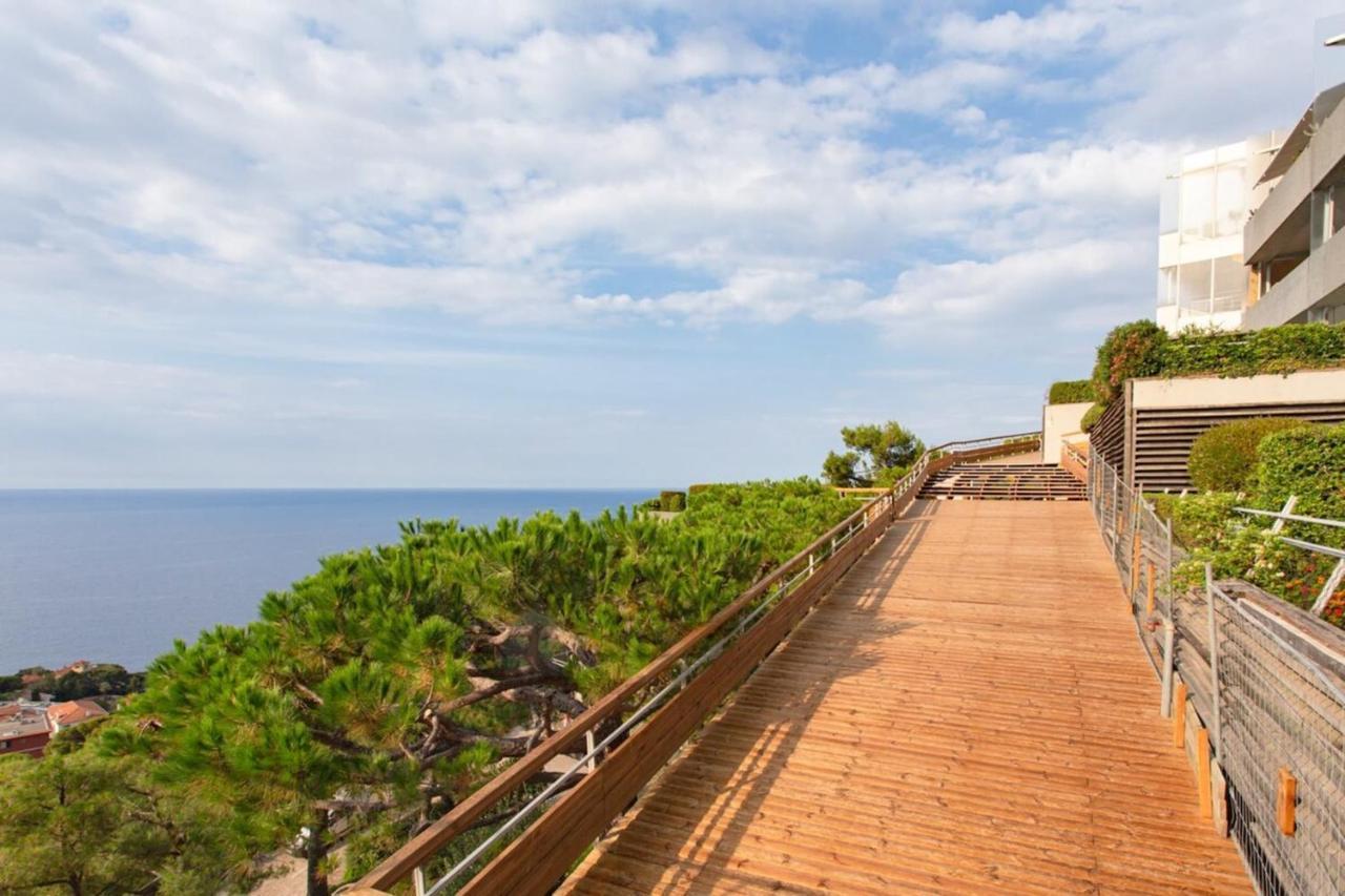 Air-Conditioned Apartment With Sea View Furnished Terrace & Parking Cap-d'Ail Extérieur photo